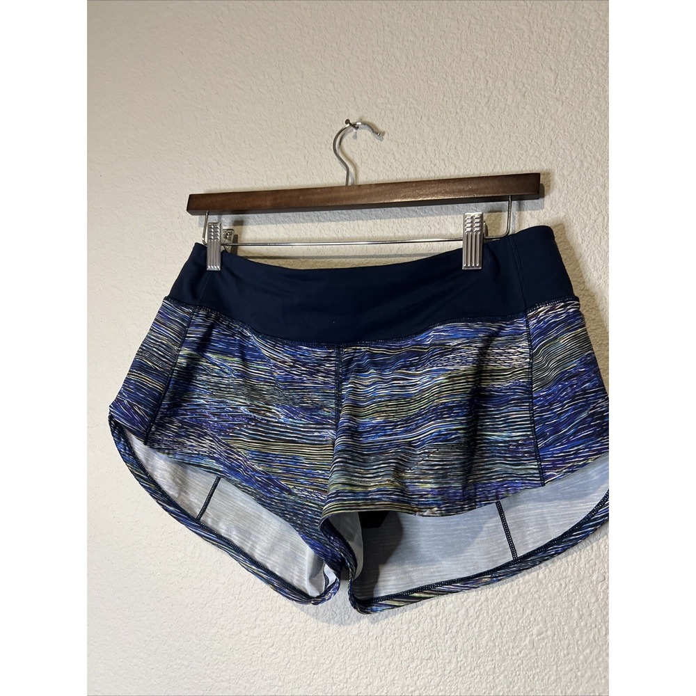 Lululemon Shorts Womens 6 Purple Speed Up 2.5" Running Brief Lined Vented Pocket